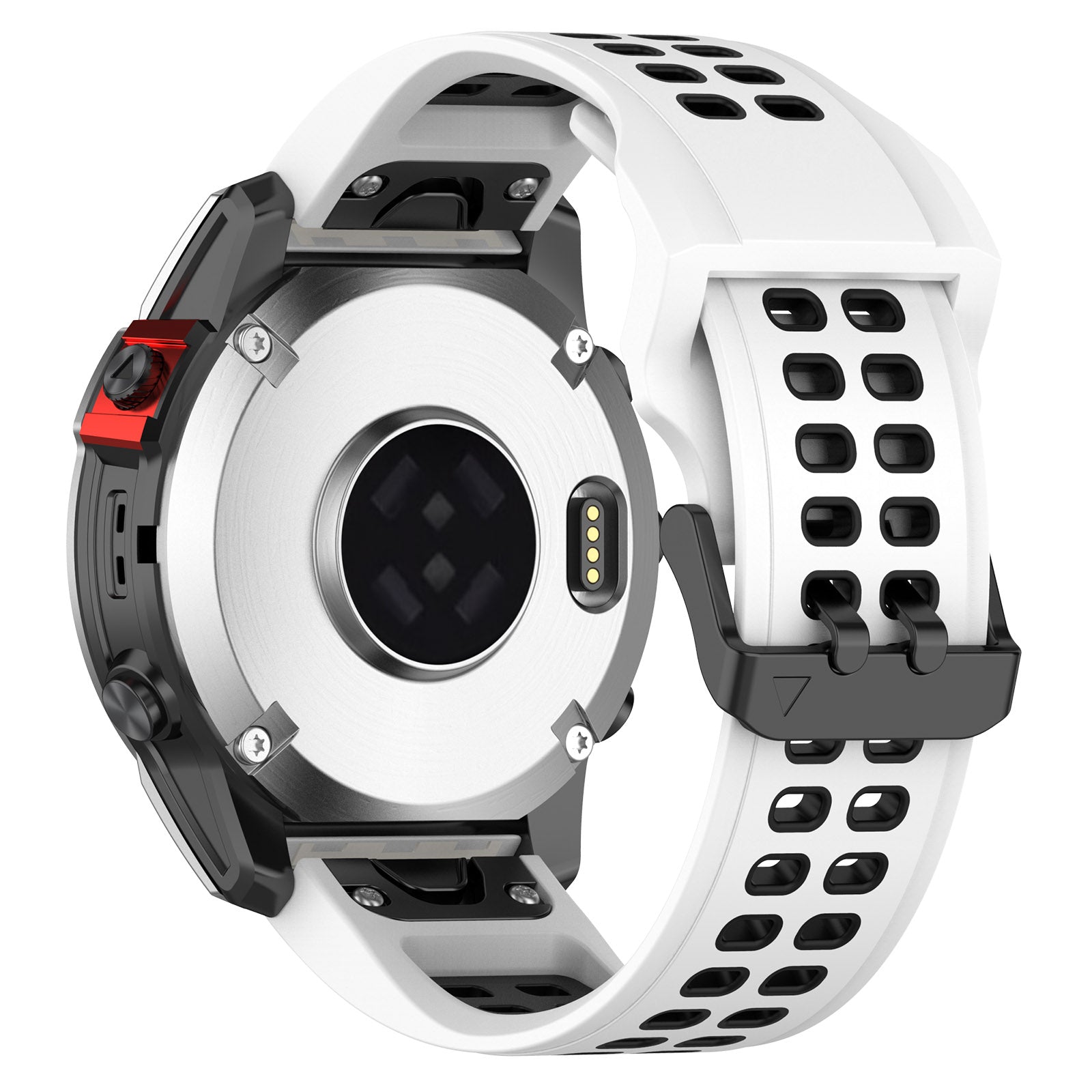 For Garmin Enduro Fenix 7X 7X Solar COROS VERTIX 2 Silicone Watch Band 26mm Dual-Color Watch Strap Quick Release Watchband with Dual-Hole Buckle For Garmin Enduro Fenix 7X 7X Solar COROS VERTIX 2 Silicone Watch Band 26mm Dual-Color Watch Strap Quick Release Watchband with Dual-Hole Buckle